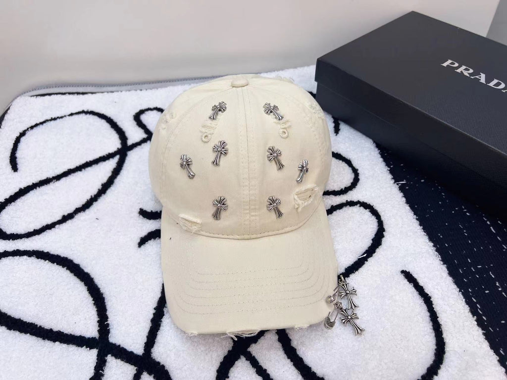 Chrome Hearts Baseball Cap - Black / White